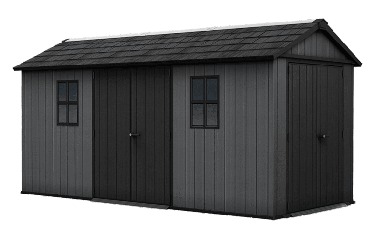 Newton Plus Dual Entry Shed 15x7.5ft - Grey