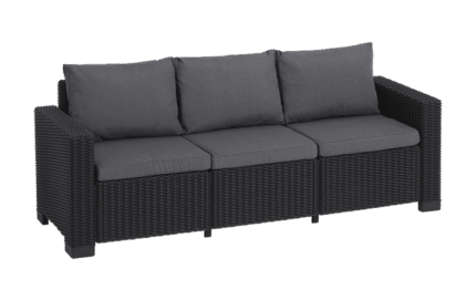 California 3 Seater Chaise Longue Mini - Grey