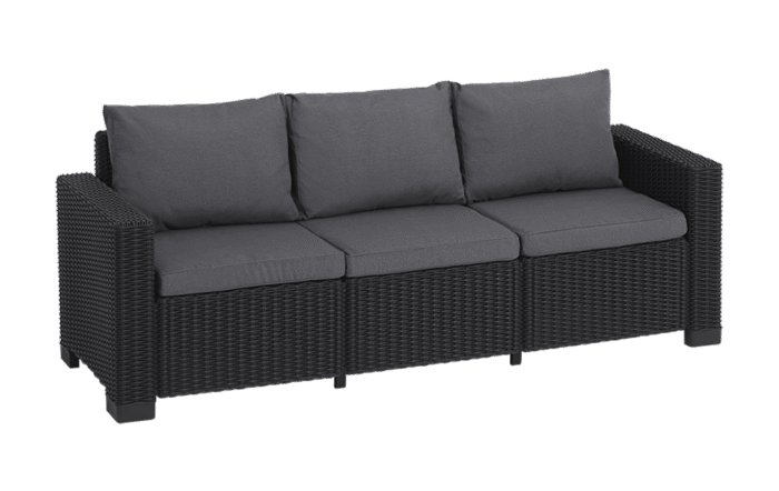 California 3 Seater Chaise Longue Mini - Grey