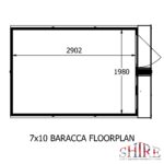 Shire Barraca  10ft x 7ft Shiplap Shed