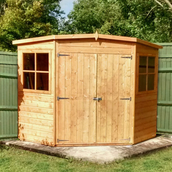Shire Shiplap 8ft x 8ft Corner Shed
