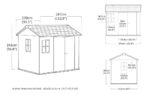 Newton Plus Shed 9x7.5ft - Grey