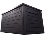 Keter Ontario XXL Cushion Box, Storage Box, Anthracite, 870 Litres, Wood Look with Gas Pressure Springs, Approx. 146 x 82 x 86 (H) cm - Image 5