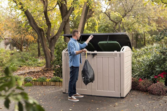 Keter Store It Out Ultra Outdoor Garden Storage Shed, 177 x 113 x 134 cm - Beige and Brown - Image 11