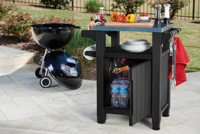 Keter Garden Kitchen and Food Station - Grey - Image 5