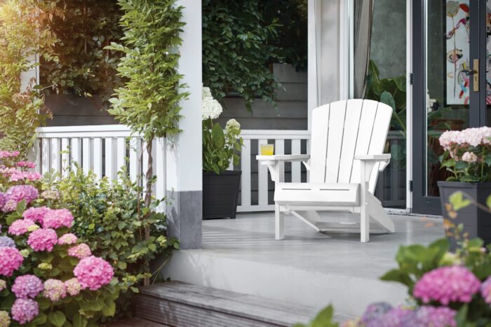 Keter Alpine Adirondack Garden Chair - White - Image 5
