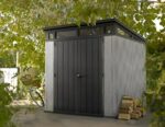 Keter Artisan Outdoor Pent Double Door Garden Storage Shed 7 x 7ft Grey Duotech+ Wood look and feel, Fade Free, All Weather Resistant, Safe and Secure, Zero Maintenance - Image 6