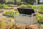Keter Eden Bench 265L Outdoor 60% recycled Garden Furniture Storage Box Beige & Brown Wood Panel Effect | Fade Free | All Weather Resistant | Safe and Secure | Zero Maintenance | 2 year Warranty - Image 10
