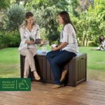 Keter Glenwood 390L Outdoor 60% recycled Garden Furniture Storage Box Brown| Fade Free | All Weather Resistant | Safe and Secure | Zero Maintenance | 2 year Warranty - Image 3