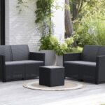 Keter Marie Outdoor Lounge Set | 2 Sofas + Vigo Storage Table + Cushions | Rattan-Effect Finish | Weatherproof Resin | 15-Min Easy Assembly | 3-Year Guarantee - Image 10