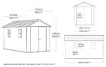 Newton Plus Shed 13x7.5ft - Grey