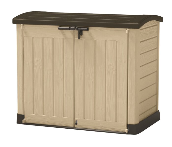 Keter Store It Arc Outdoor Garden Shed, 1200 Litres, Taupe/Beige - Image 1