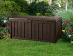 Keter Glenwood 390L Outdoor 60% recycled Garden Furniture Storage Box Brown| Fade Free | All Weather Resistant | Safe and Secure | Zero Maintenance | 2 year Warranty - Image 5