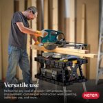 Keter Folding Work Table, Portable Workbench w/ 12" Clamps for Garage/Wood Shop - Image 7