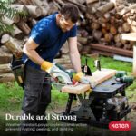 Keter Folding Work Table, Portable Workbench w/ 12" Clamps for Garage/Wood Shop - Image 6