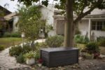 Keter Brightwood 454L Outdoor 60% recycled Garden Furniture Storage Box Brown Wood Panel Effect Fade Free All Weather Resistant Safe and Secure Zero Maintenance 2 year Warranty - Image 2