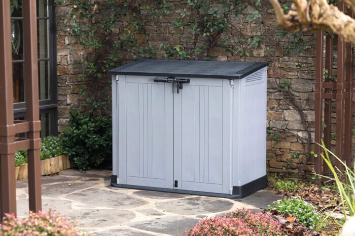Keter Store It Out Nova Outdoor Garden Furniture Storage Shed Light Grey with Dark Grey Lid | Fade Free | All Weather Resistant | Safe and Secure | Zero Maintenance | 5 year Warranty - Image 6