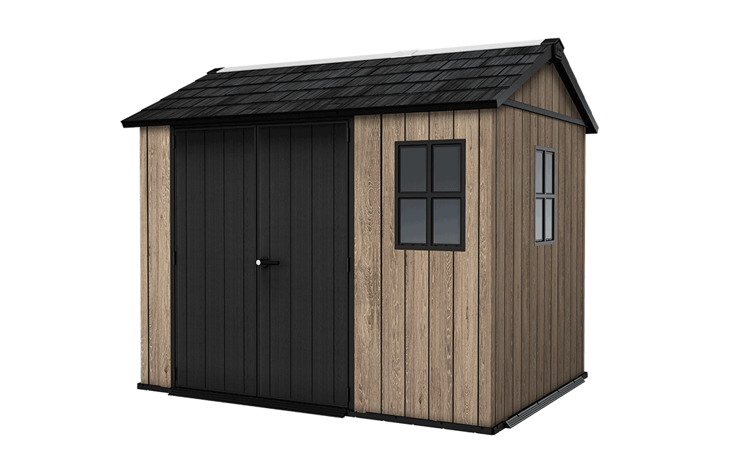 Signature Apex Shed 9x7.5ft - Ashwood Brown