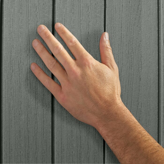 Keter Darwin 6x8ft Outdoor Resin Garden Shed – Green Evotech+ Wood-Look | Waterproof Resin Storage for Tools & Bikes | Double Doors | Lockable | 15 Yr Warranty | Zero Maintenance - Image 6