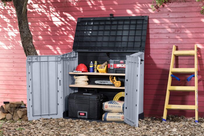 Keter Store It Out Nova Outdoor Garden Furniture Storage Shed Light Grey with Dark Grey Lid | Fade Free | All Weather Resistant | Safe and Secure | Zero Maintenance | 5 year Warranty - Image 5