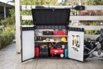 Keter Store It Out Premier XL Outdoor Garden Storage Shed, Grey and Black, 141 x 82 x 123.5 cm - Image 3