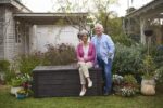 Keter Westwood 570L Outdoor 75% recycled Garden Furniture Storage Box Brown Wood Panel Effect ; Fade Free ; All Weather Resistant ; Safe and Secure ; Zero Maintenance ; 2 year Warranty - Image 3
