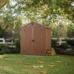 Keter Darwin Outdoor Apex Double Door Garden Storage Shed 6 X 4ft Brown Wood Look And Feel | Fade Free | All Weather Resistant | Safe And Secure | Zero Maintenance | 15 Year Warranty - Image 6