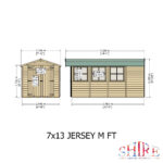 Shire Jersey 7ft x 13ft Shiplap Apex Shed