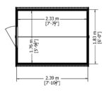 Shire Garden Value Overlap 8ft x 6ft Pressure Treated Shed