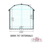 Shire Shiplap 7ft x 7ft Barn Shed
