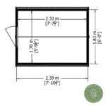 Shire Garden Value Overlap 8ft x 6ft Shed with Window