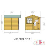Shire Abri 7ft x 7ft Shiplap Apex Shed