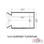 Shire Guernsey 10ft x 7ft Shiplap Apex Shed