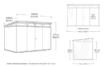 Artisan Pent Shed 11x7ft - Grey