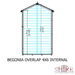 Shire Overlap 4ft x 6ft Reverse Apex Shed