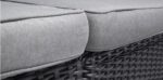California 3 Seater Chaise Longue Lounge Set - Grey