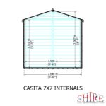 Shire Casita 7ft x 7ft Apex Garden Shed