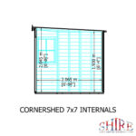 Shire Shiplap 7ft x 7ft Corner Shed