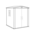 Factor Shed 6x6ft - Brown