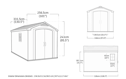 Factor Shed 8x11ft - Brown