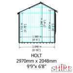 Shire Holt 7ft x 10ft Shiplap Apex Shed