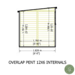 Shire NEW Garden Value 12ft x 6ft Overlap Pent Shed