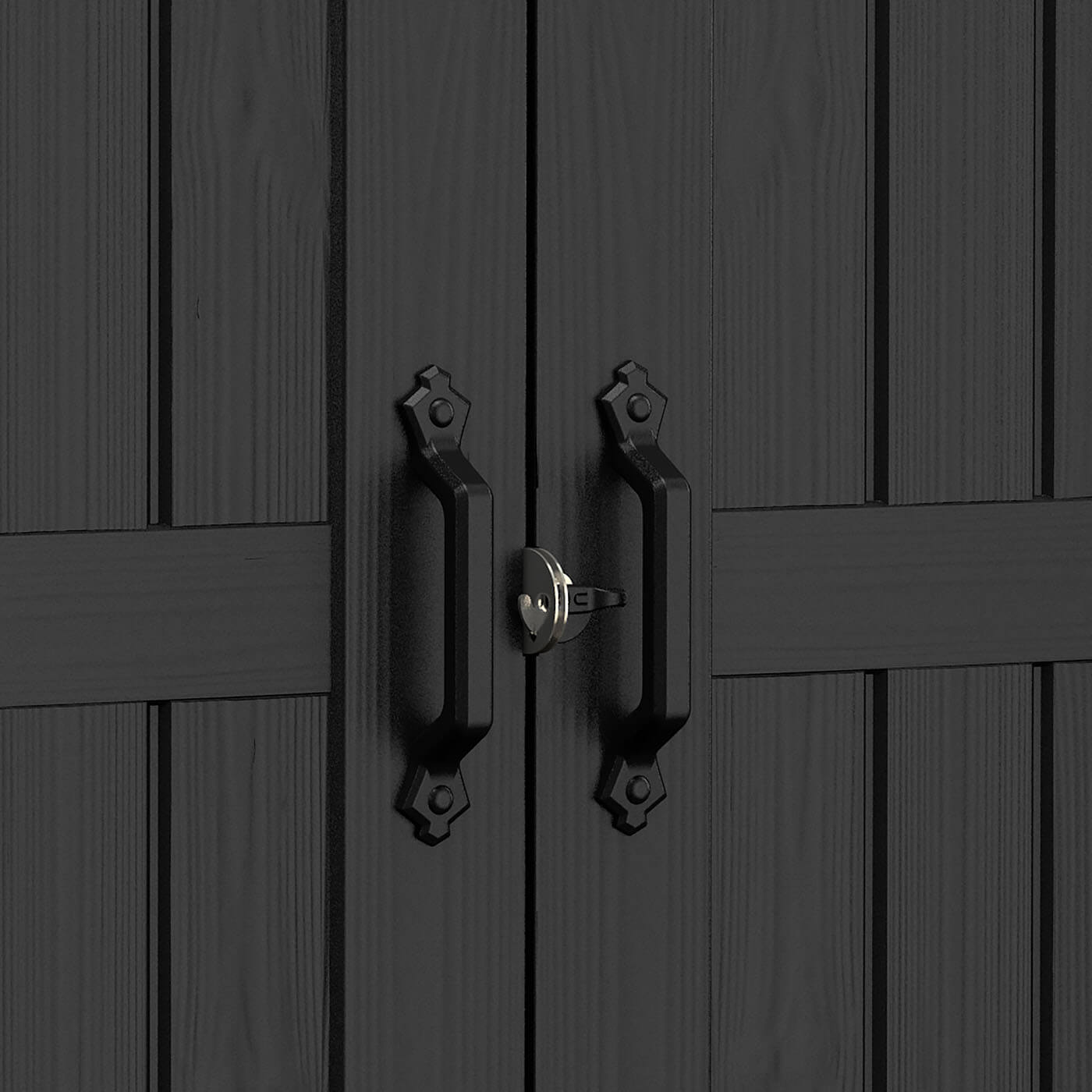 Keter Premier 757 Outdoor Apex Garden Storage Shed 7.5 x 7 feet - Grey