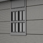 Keter Premier 757 Outdoor Apex Garden Storage Shed 7.5 x 7 feet - Grey