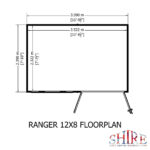 Shire Ranger 12ft x 8ft Pent Shiplap Shed