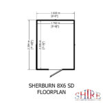 Shire Sherburn 8ft x 6ft Shiplap Shed NEW
