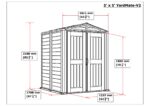 Duramax YardMate Plus - 5ft x 5ft Plastic Garden Shed in Grey