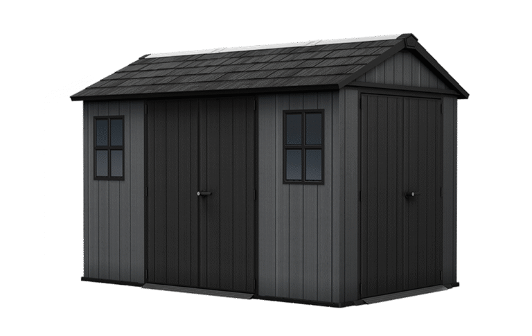 Newton Plus Dual Entry Shed 11x7.5ft - Grey