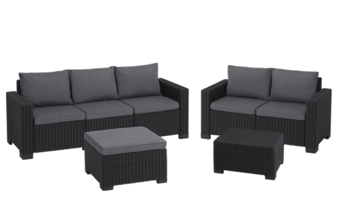 California 5 seater Lounge Set - Grey