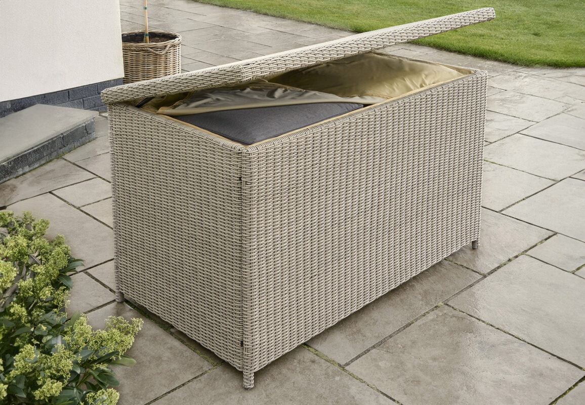Kettler Palma Storage Box in White Wash